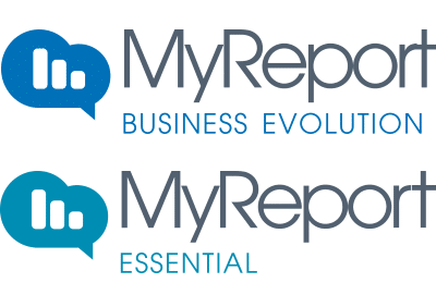 Logos MyReport Business Evolution et Essential