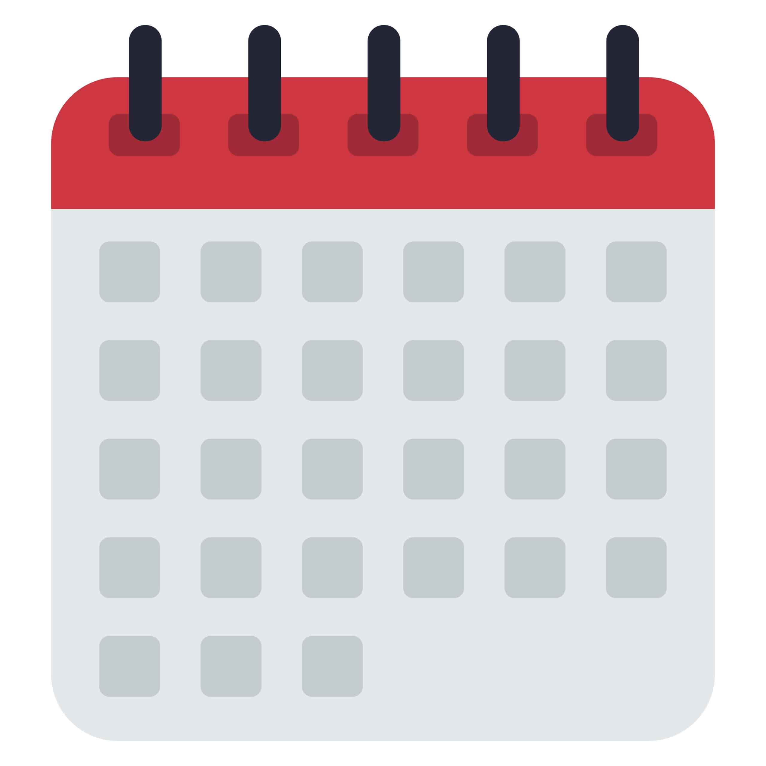 calendrier représentant le jeudi 21 mai